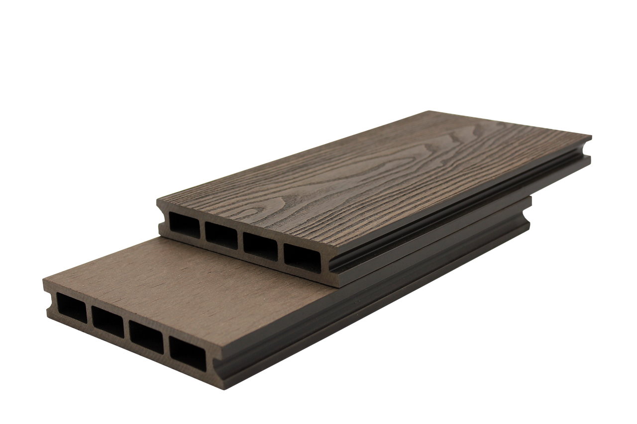 3D Embossed Composite Decking Deep Embossed Decking For Outdoor