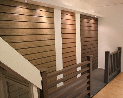 Wood-plastic wall panels